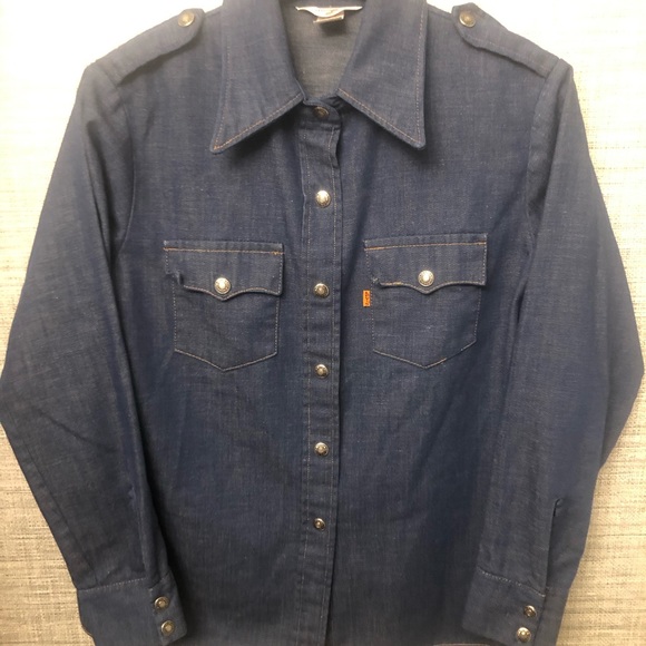 Levi's Tops Authentic Vintage Levis Womens Denim Shirt Poshmark